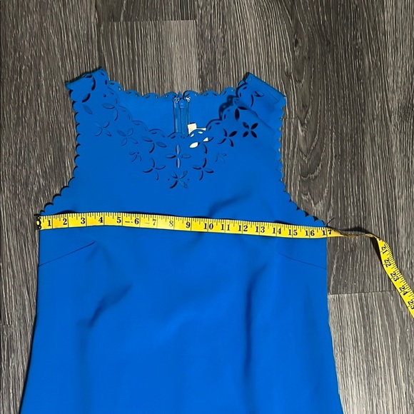 J. Crew Blue Buttoned Embellished Sheath Dress - Picture 4 of 9